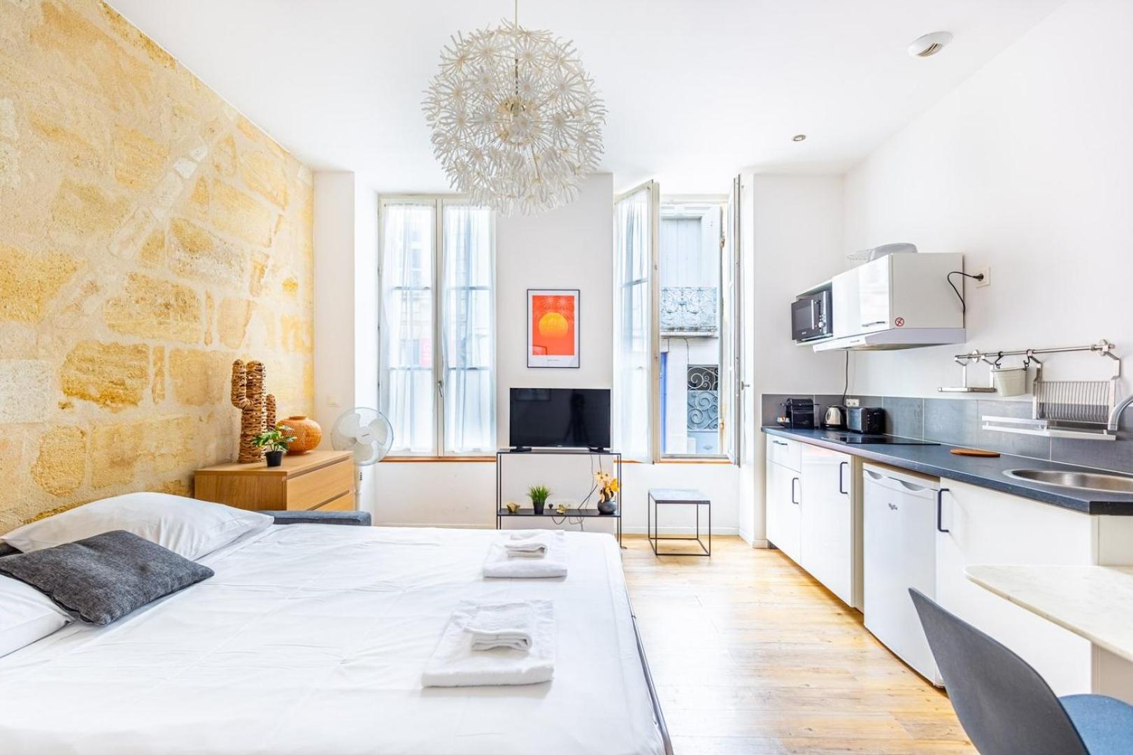 Appartement Charmant Bordeaux Centre Exterior foto